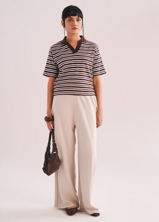 Wide Leg Knit Trouser- WS26-403