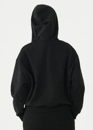 Embellished Hoodie with Metal Zip- WS26-356