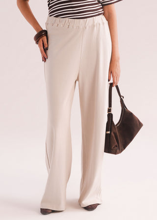 Wide Leg Knit Trouser- WS26-403