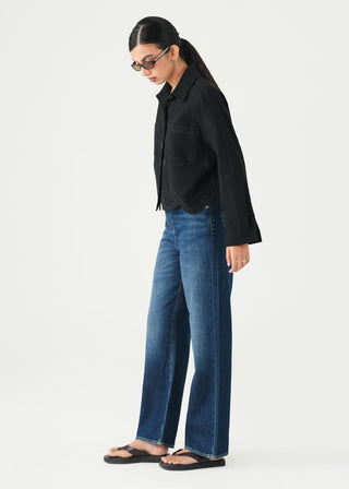 Schiffli Denim Jacket- WS26-21