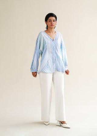 Striped Multi-colored Blouse
