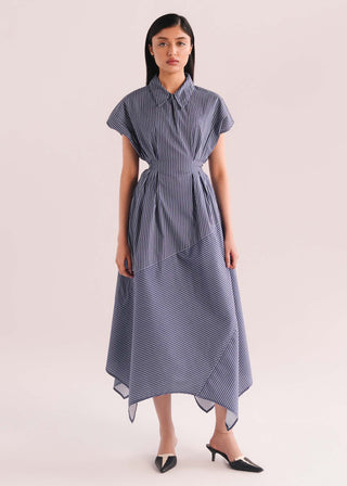 Handkerchief Dress with Pleats- WS26-253
