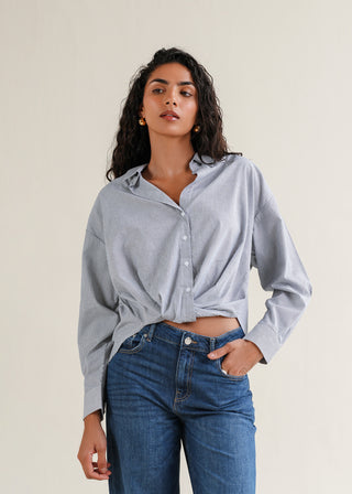 Shirt with Knot Detail – WS25-152 for Women – Summer Reverie Collection | KOA | Shop Online