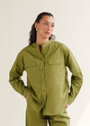 Linen-Blend Utility Shirt- WS25-167