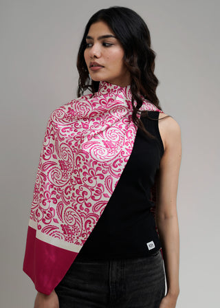 Digital Print square scarf- WS26-315