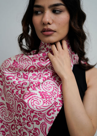 Digital Print square scarf- WS26-315