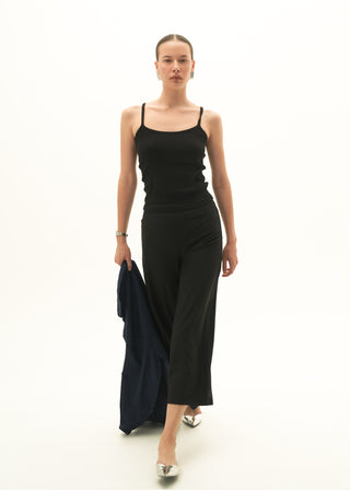 High-waisted culottes