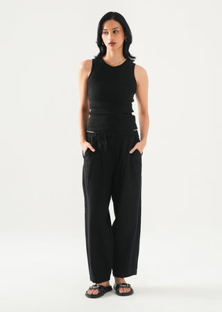 Linen Blend Balloon Pants - WS26-295