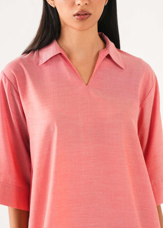 Boxy Dress with Collar - WS26-291