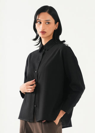Linen Blend Button Down Shirt - WS26-284