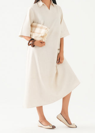 Boxy Dress with Collar - WS26-292