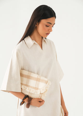 Boxy Dress with Collar - WS26-292