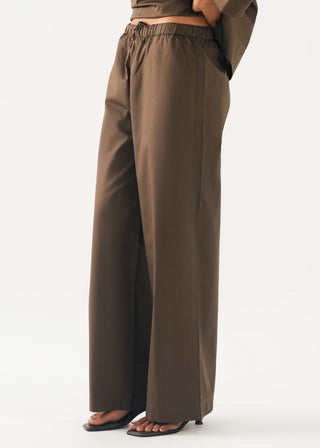 Relaxed Fit Cotton Trousers - WS26-293