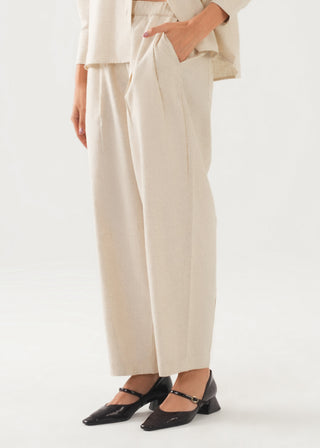 Linen Blend Balloon Pants - WS26-296