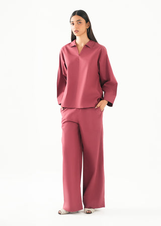Relaxed Fit Cotton Trousers - WS26-294