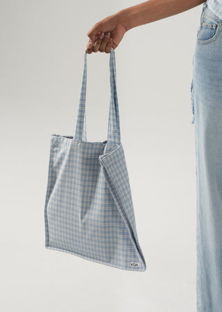 Gingham Tote Bag- WS26-322