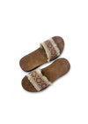 Woven Fringed Strap Flat Sandal- GS ROENARI-R26SS00153
