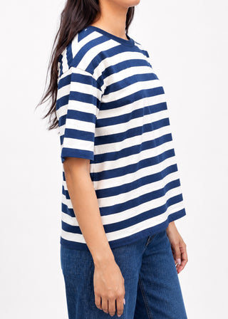 Striped Boxy T-Shirt- WS26-176