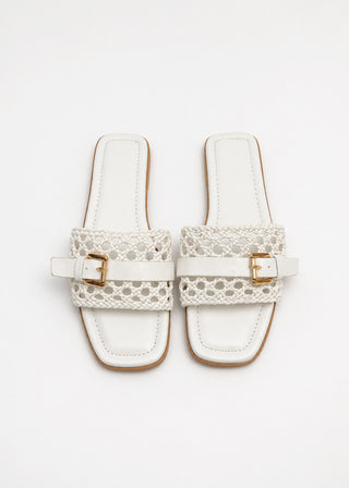 Weave Flat with Buckle- GS ROENARI-RSHOES-3